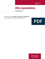 High Reliability Organisations