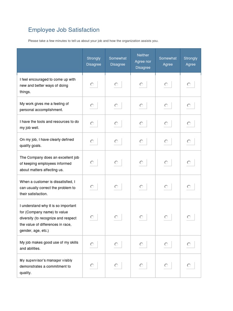 Employee Job Satisfaction Survey Insights | PDF | Job Satisfaction ...