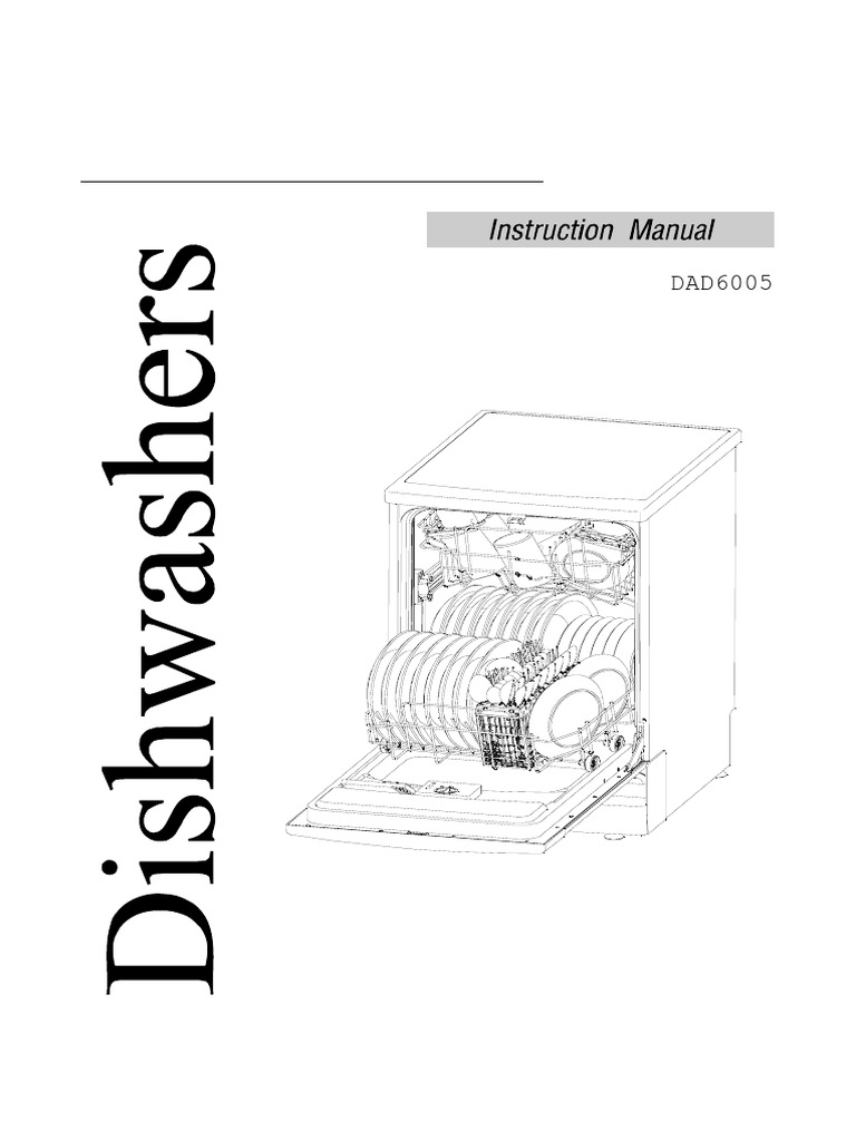 Damani Dishwasher DAD6005 Manual PDF Dishwasher Spoon