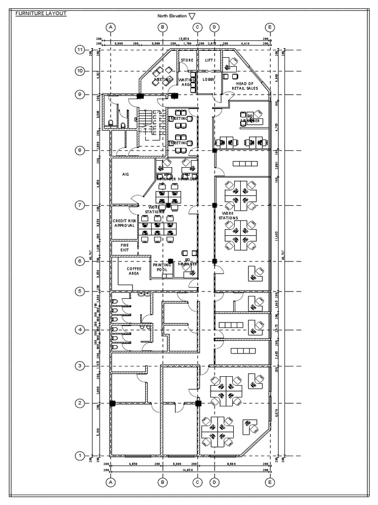 Office Space Finishes and Layout Plan | PDF