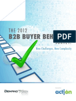 2012-B2b Buyer Behavior Survey