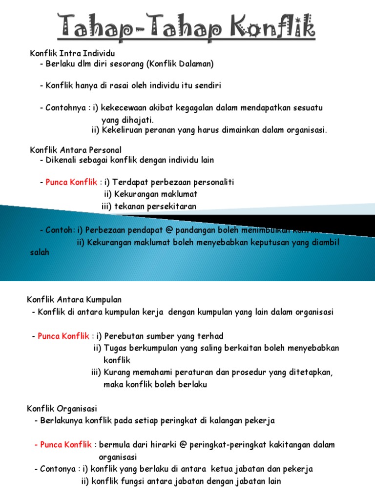 Slide Tahap Tahap Konflik Hbgn Msia Dlm Pntdbiran Pdf