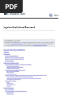 Legal and Institutional Framework