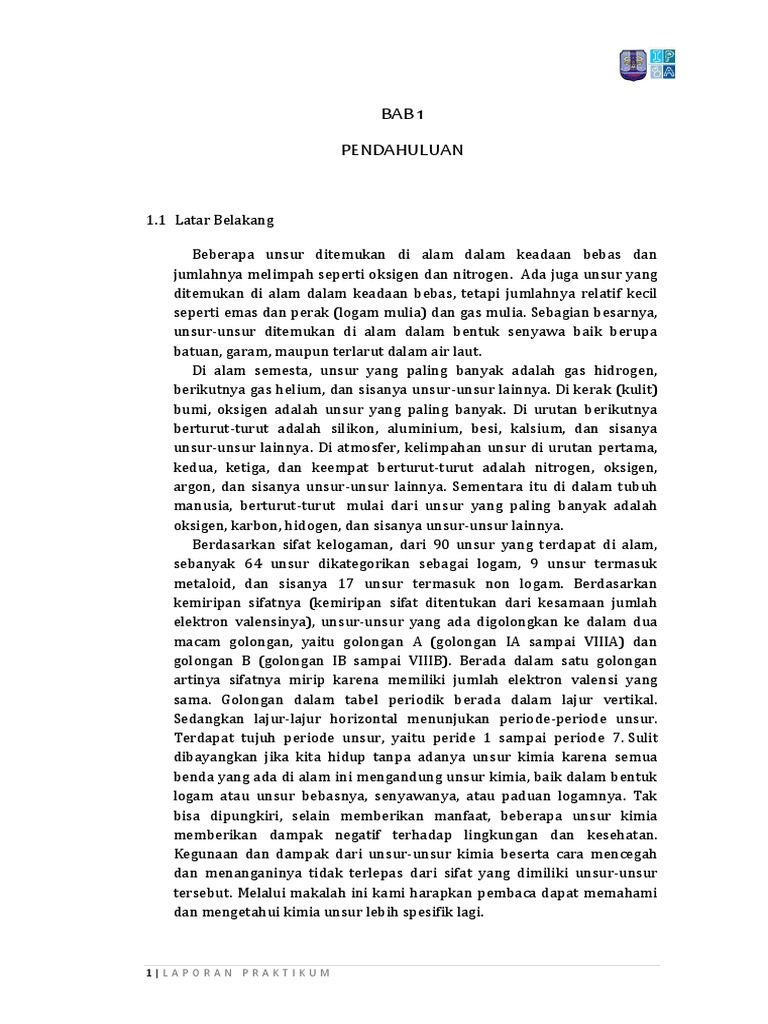 Unsur Periode Ketiga Makalah