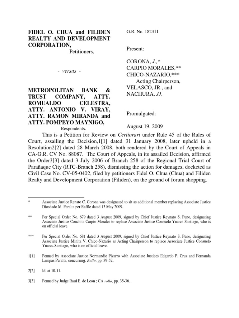 Petition for Review on Foreclosure Case | PDF | Lawsuit | Complaint
