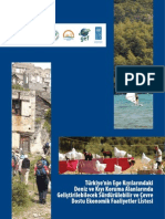 Türkiye'nin Ege Kıyılarındaki Deniz Ve Kıyı Koruma Alanlarında Geliştirilebilecek Sürdürülebilir Ve Çevre Dostu Ekonomik Faaliyetler Listesi