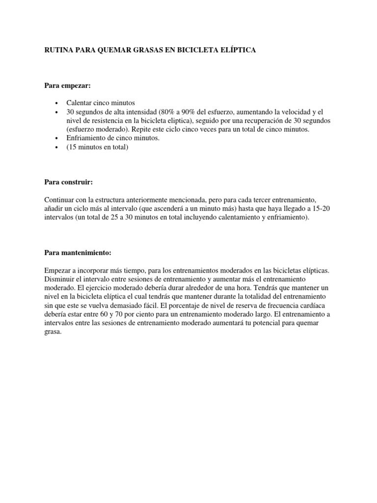 Rutina Quema Grasa en Intervalos con máquinas, en 30 minutos 