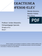 Interactiunea Profesor Elev