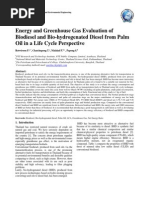 146 Content 05 Energy and Greenhouse Gas Evaluation of Biodiesel and Bio Hydrogenated Diesel From Palm Oil in a Life Cycle Perspective