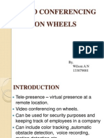 Video Conferencing on Wheels Robot