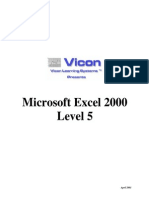 Excel 2000 Level 5 Vicon