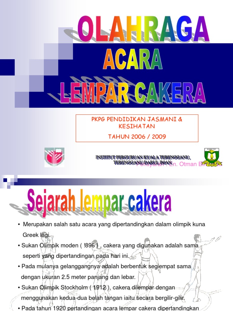 Olahraga: Lempar Cakera | PDF | Sains & Matematika