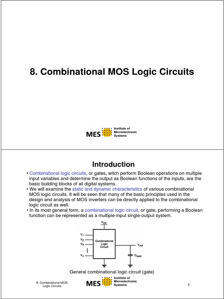 Combinational Logic Circuits | PDF