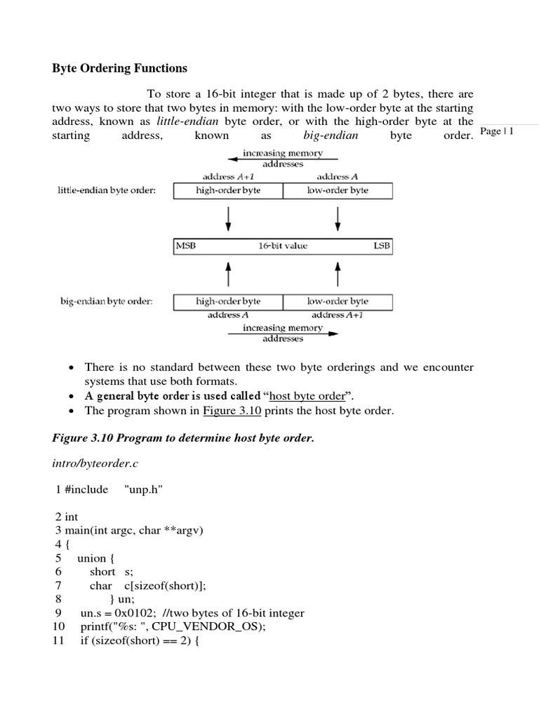 Understanding Big Endian Byte Order | PDF