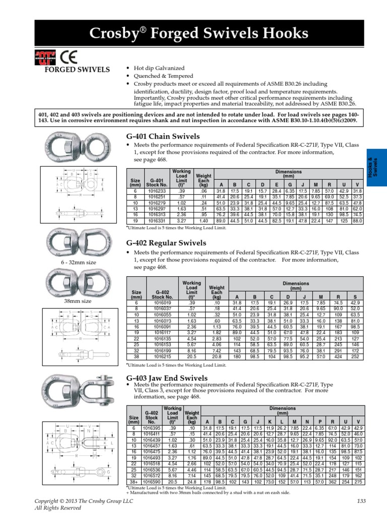 Crosby Swivel Hook Industries Building Engineering