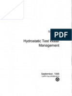 Hydrostatic Test Water Management Guidelines