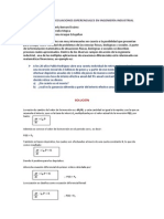 APLICACIONES DE ECUACIONES DIFERENCIALES EN INGENIERÍA INDUSTRIAL