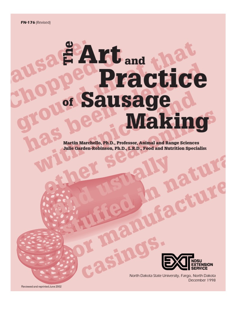 The Art and Practice of Sausage Making PDF Sausage Smoking (Cooking)