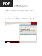 Squid Proxy Configuration
