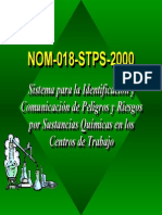 NOM-018-STPS-2000 Sistema de identificación y comunicación de riesgos químicos