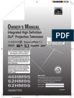 Toshiba 62HM95 Owners Guide