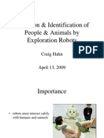 Detection & Identification of People & Animals by Exploration Robots