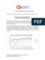 Conflictividad Social en Venezuela en 2013