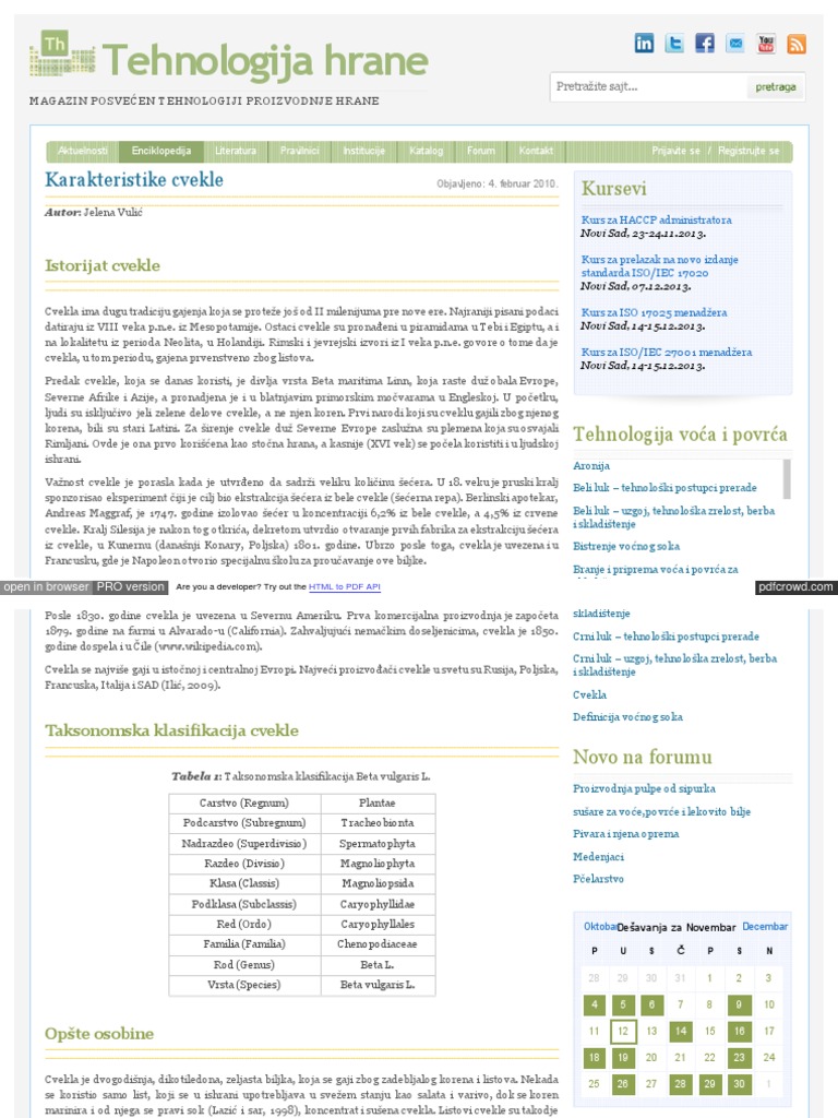 Cuvanje Cvekle | PDF