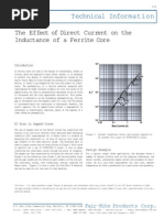 The Effect of DC On The Inductance of A Ferrite Core