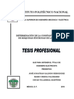 Determinación experimental de la constante de inercia de máquinas síncronas