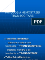 Patologia Hemostazei Trombocitare n