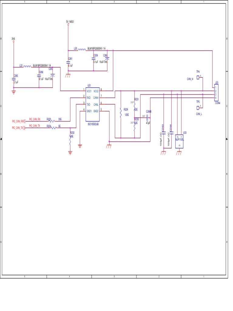 CAN Transceiver Circuit Schematic | PDF | Technology & Engineering