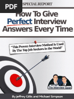 Download How to give perfect interview answers every time by chuaychar SN199691327 doc pdf