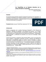 Ensayo - Papel de las TIC en la gestión directiva- Rodrigo Oswaldo Achury- Enero 9 de 2014