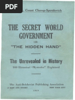 Cherep Spiridovich - The SECRET WORLD GOVERNMENT or The HIDDEN HAND