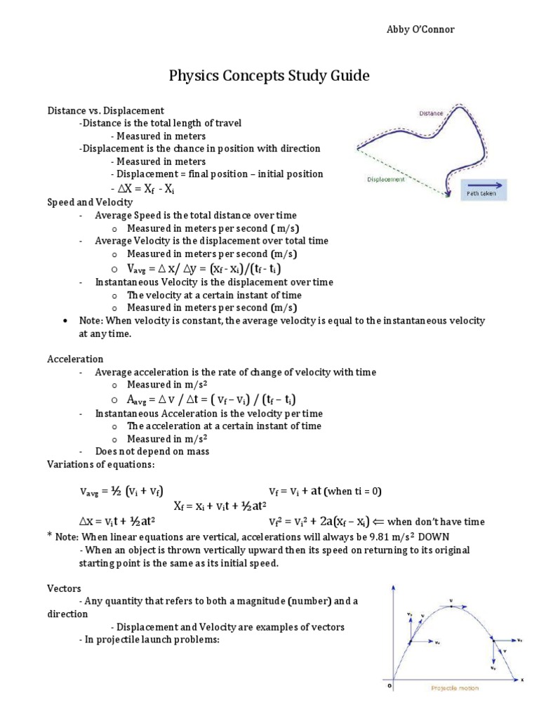Conceptual Physics Study Guide | Acceleration | Force