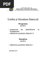 Download Programa Grad 2 Limba Franceza by Ileana SN19973282 doc pdf