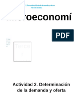 Determinación demanda y oferta  caracteres