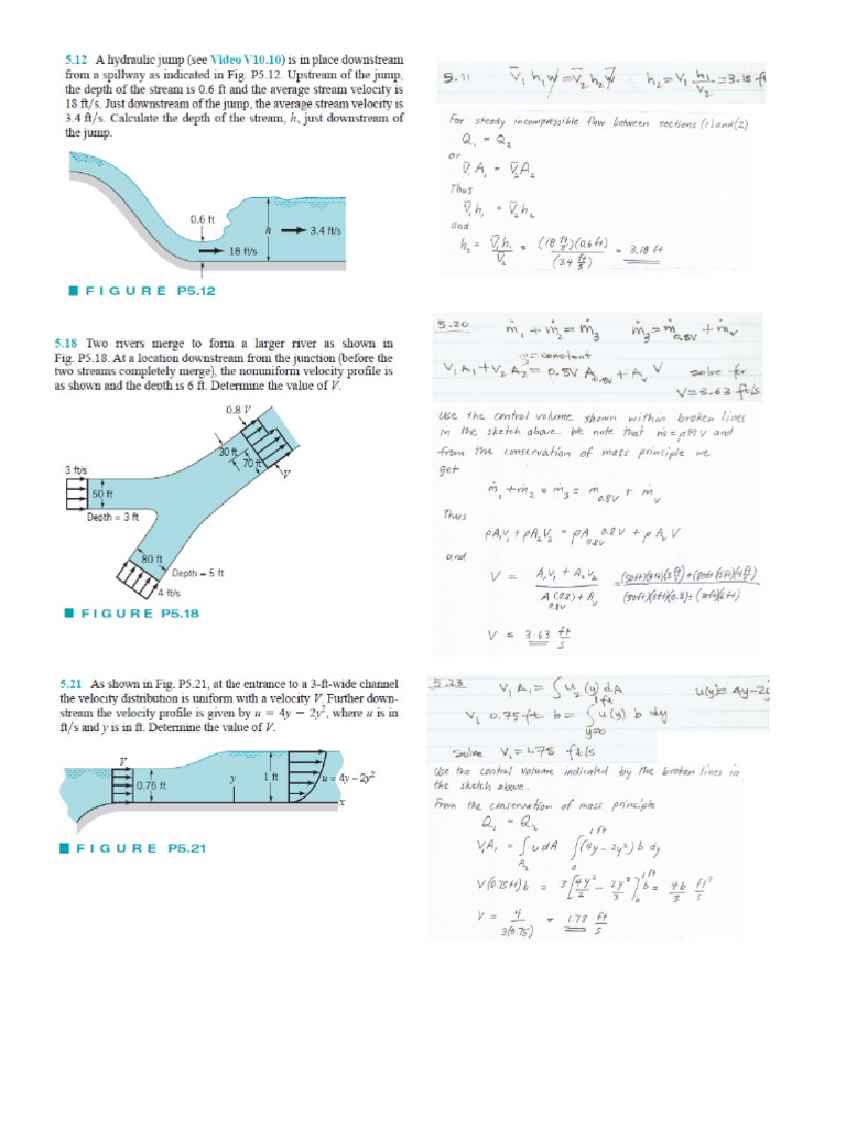 Fluid Mechanics - Munson - CH 5 HWwithSoln | PDF