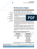 Credit Suisse, US Economics Digest, Jan 12, 2014. "The 2014 FOMC - New Faces, Same Taper"