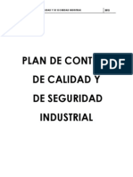 Plan de Control de Calidad y Seguridad Industrial