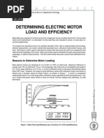 Determining Electric Motor Load and Efficiency: F A C T S H E E T