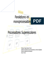 Paralelismo en Monoprocesadores - Superescalares