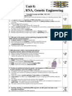 DNA Unit Review Sheet