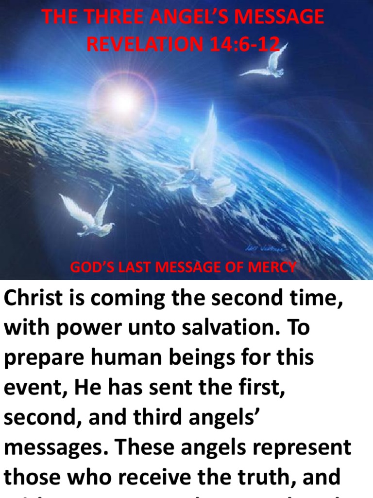 Understanding the Three Angels' Message | PDF | Repentance | Last Judgment