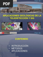 Aplicaciones Geológicas de la Teledetección
