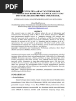 Download Studi Untuk Pemanfaatan Teknologi Informasi Dan Komunikasi Untuk Aktivitas Dan Strategi Bisnis Pada Umkm Batik by Rian Eka Putra SN199779221 doc pdf