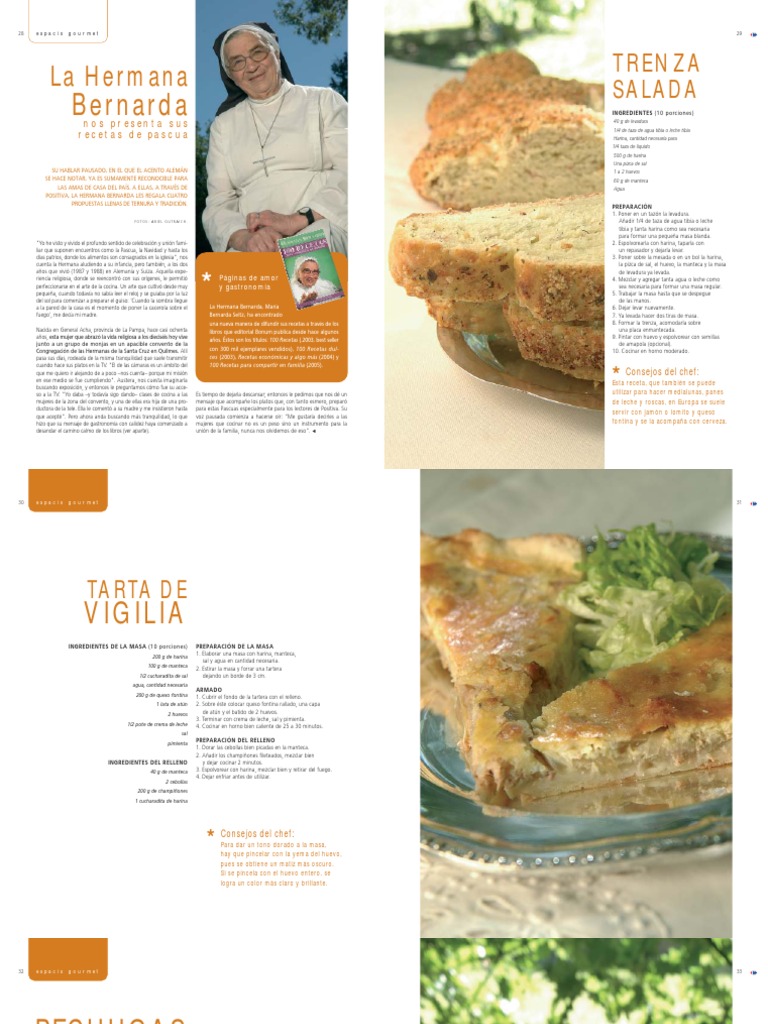 La Hermana Bernarda Recetas de pascua.pdf De masa fermentada Relleno