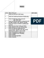 Index: S.No. Practicals Remark