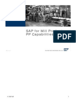 SAP for Mill Products -- PP Capabilities